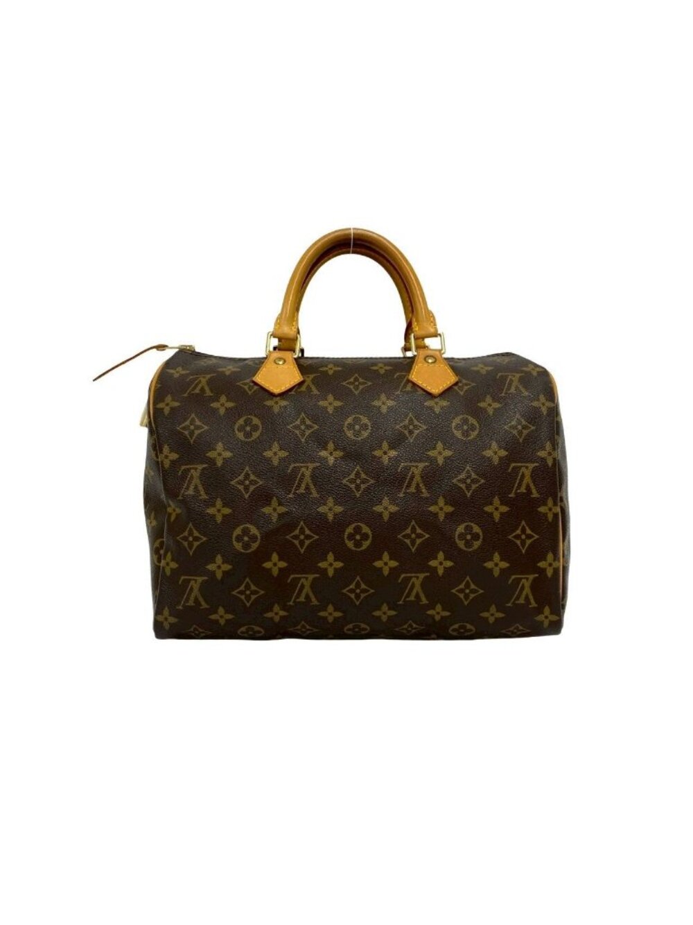 Louis Vuitton Vintage Speedy 30 Monogram Leather Boston Bag Brown - Picture 3 of 10